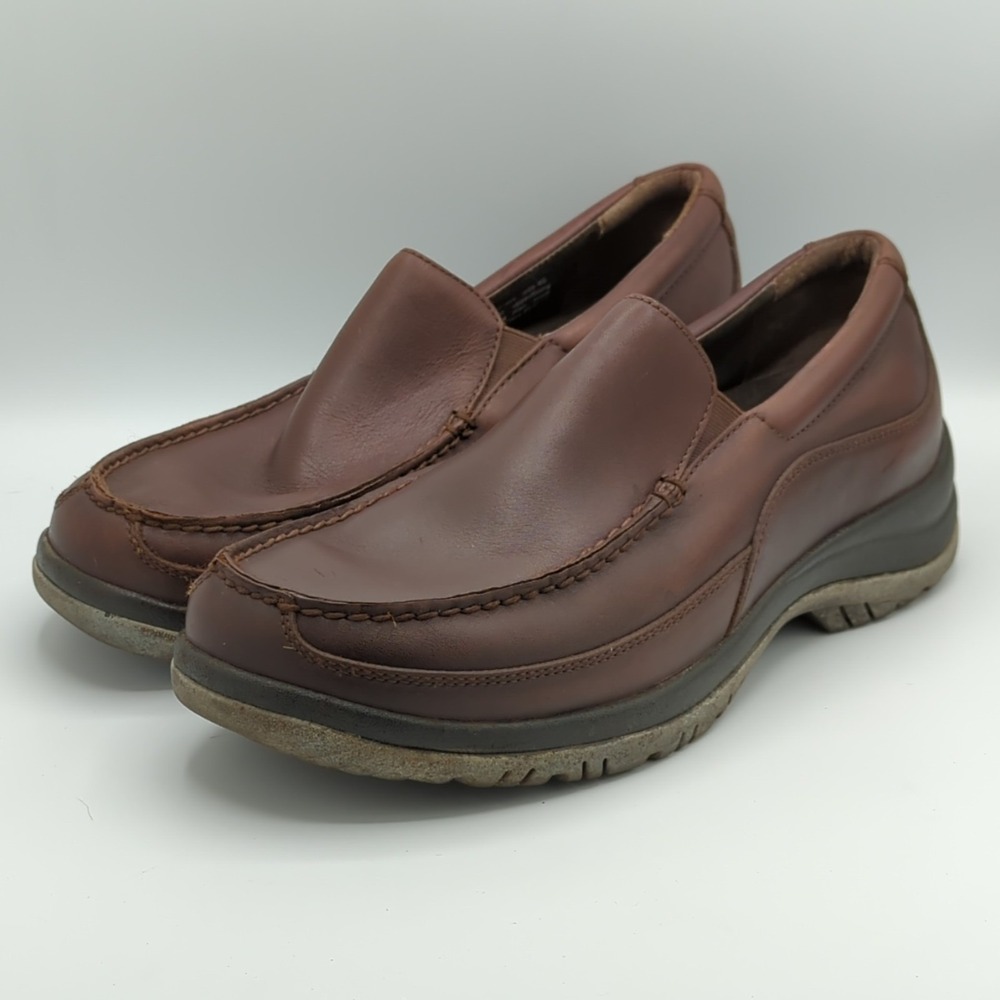 Dansko Men's Wayne Leather Slip Resistant Loafer Brown Size EU 46 US 12.5/13